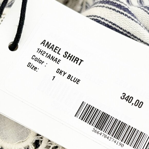 NWT Ba&Sh Anael striped blouse Size small - Picture 8 of 11